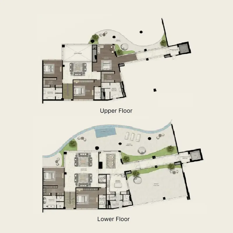 Cavalli Couture 5 BR floor plan in Safa Park, Dubai, by DAMAC