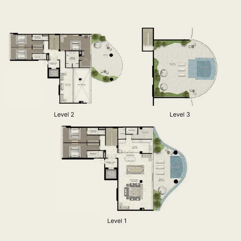 5 BR layout at Cavalli Couture