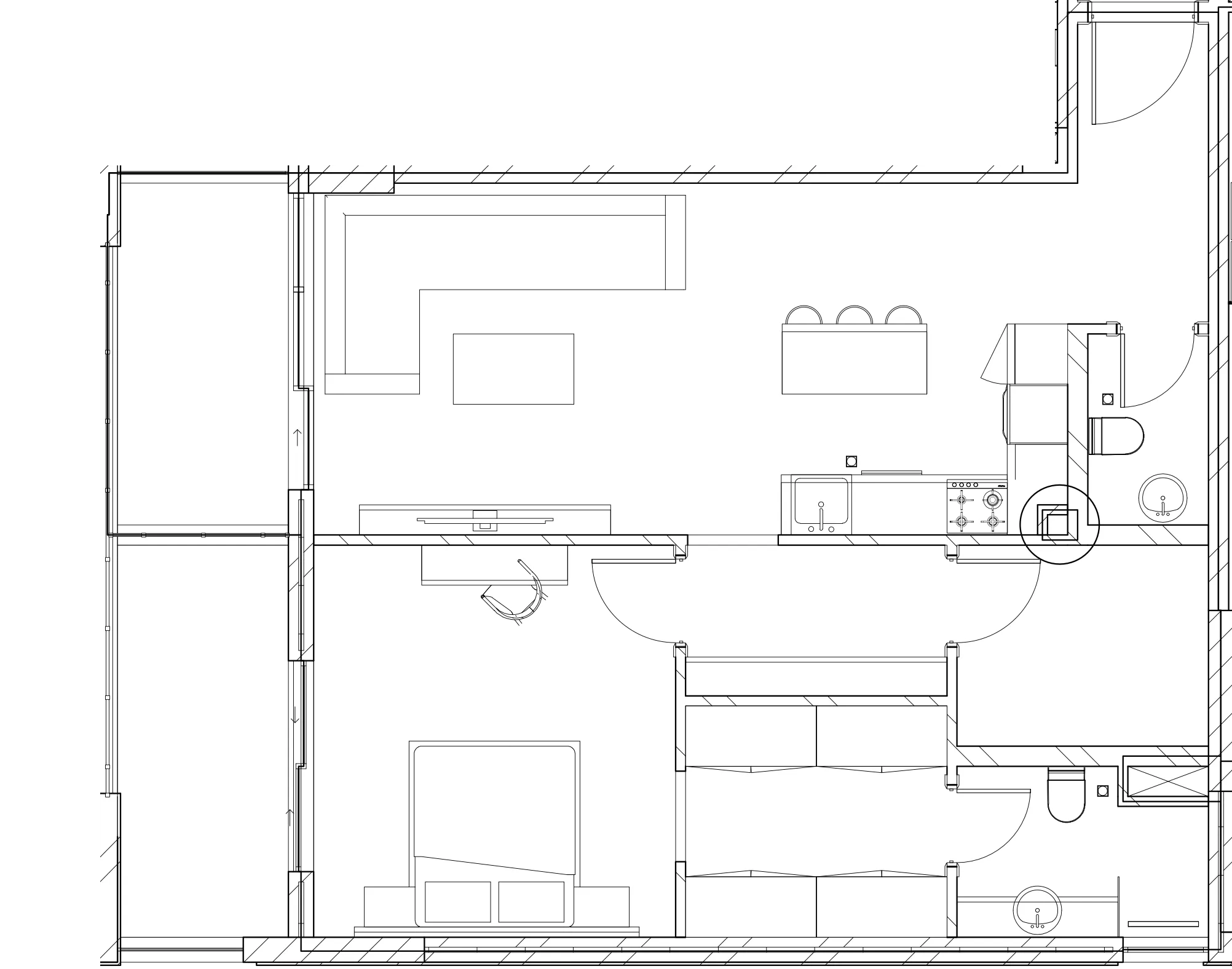 1 BR layout at Berkeley Square
