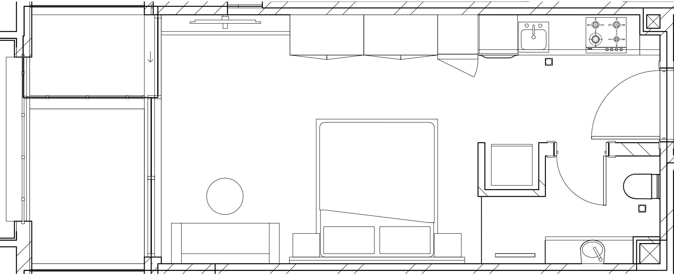 0 BR layout at Berkeley Square