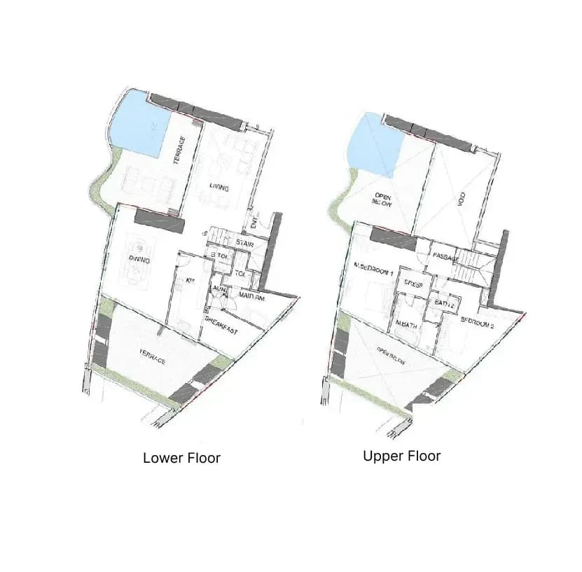 Safa One de Grisogono 2 BR floor plan - Safa Park, Dubai - by DAMAC