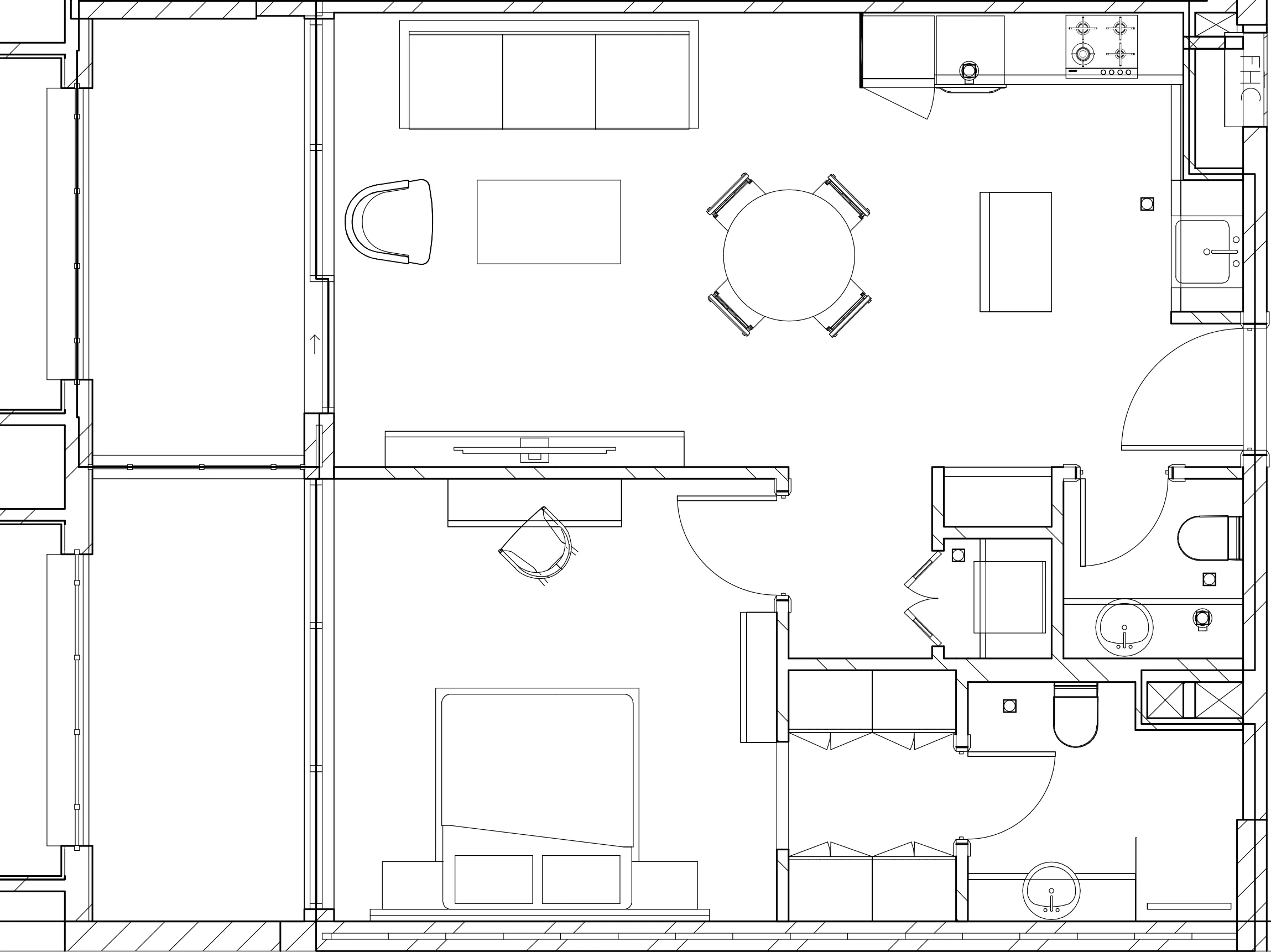 1 BR layout at Berkeley Square