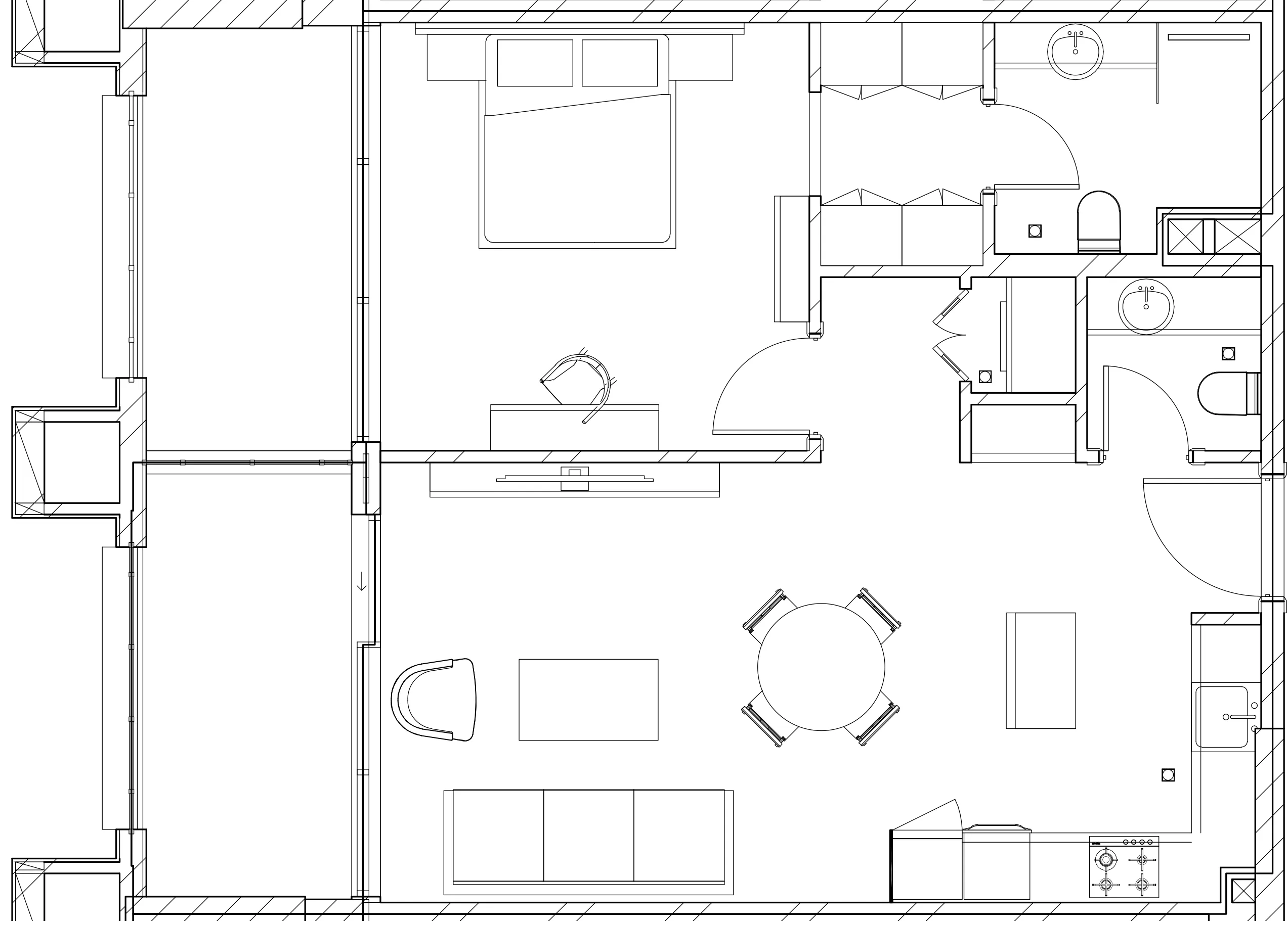 1 BR layout at Berkeley Square