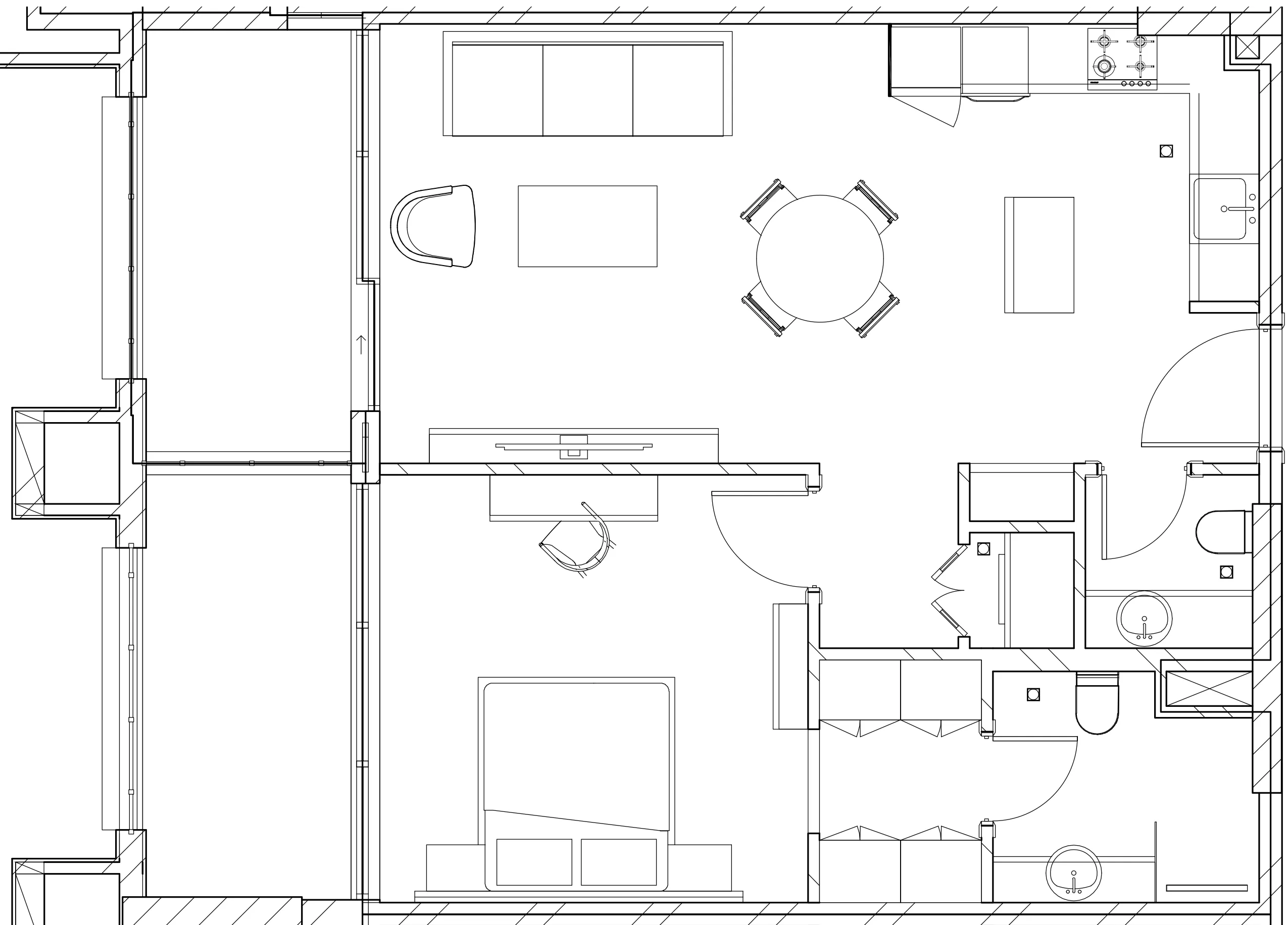 1 BR layout at Berkeley Square
