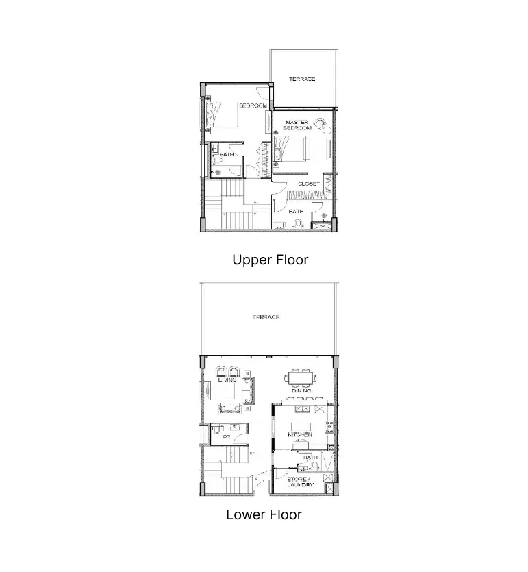 2 BR layout at Golf Greens