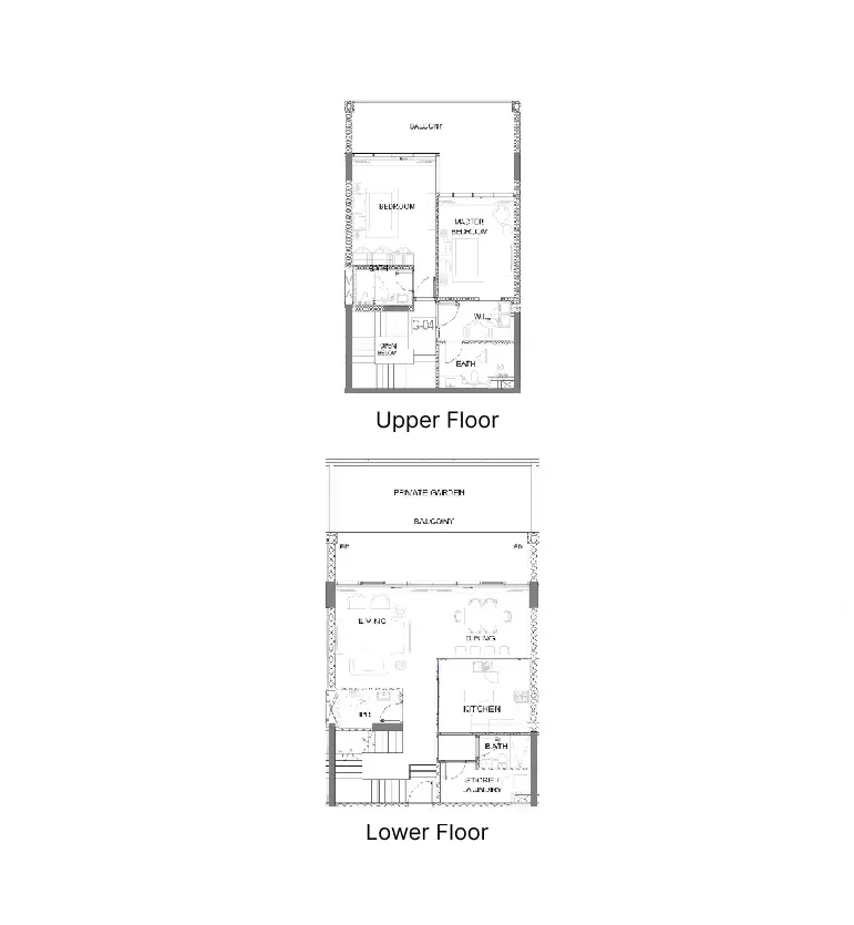 2 BR layout at Golf Greens