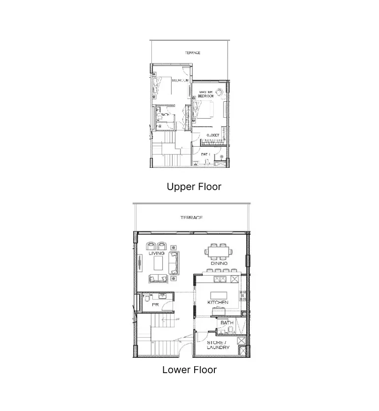 2 BR layout at Golf Greens