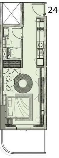 0 BR layout at Cove Edition 6