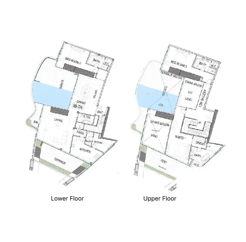 Safa One de Grisogono 3 BR floor plan - Safa Park, Dubai - by DAMAC
