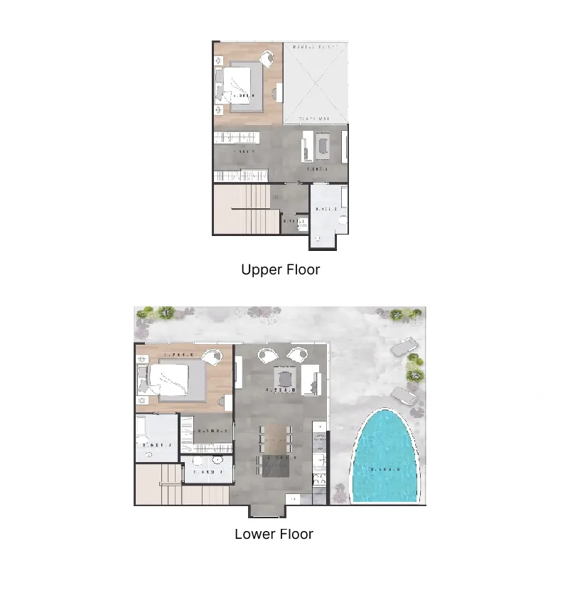 2 BR layout at Autograph S Series Residence