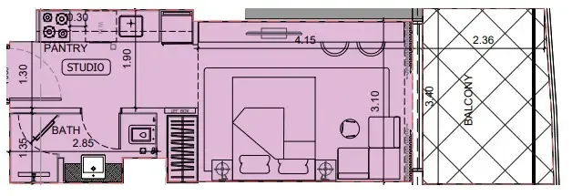 0 BR layout at Project Maybach
