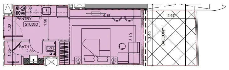 0 BR layout at Project Maybach
