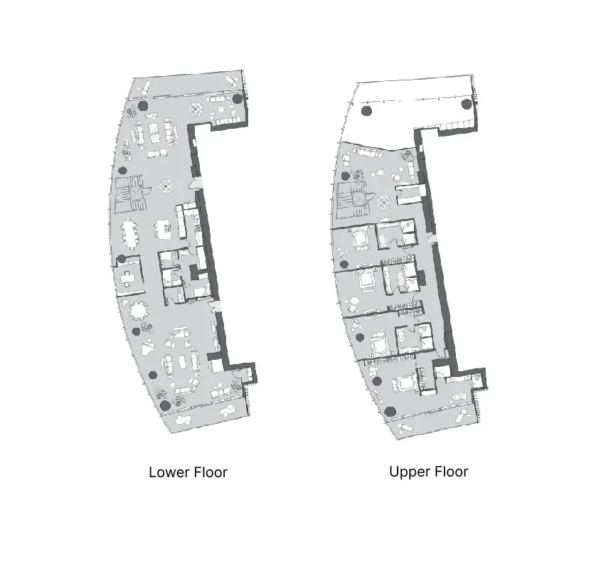 4 BR layout at Six Senses Residence