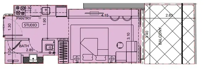 0 BR layout at Project Maybach
