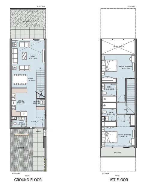 2 BR layout at Verdana X