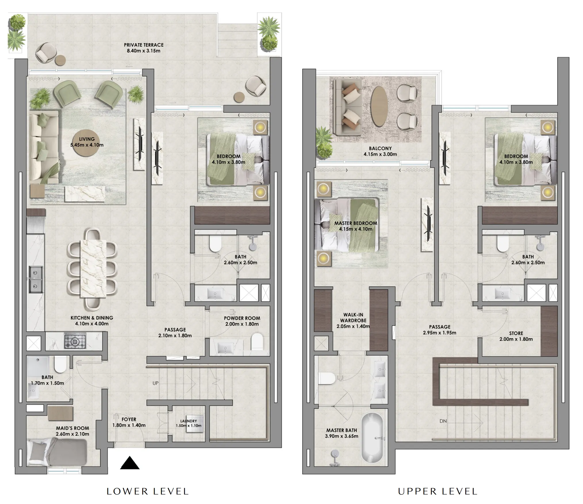 3 BR layout at Palace Residences Hillside