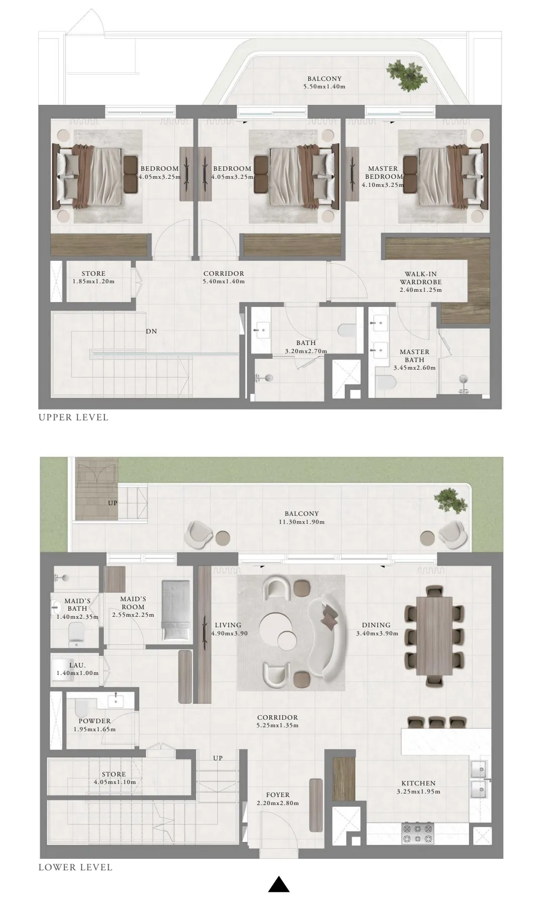 3 BR layout at Sera 2
