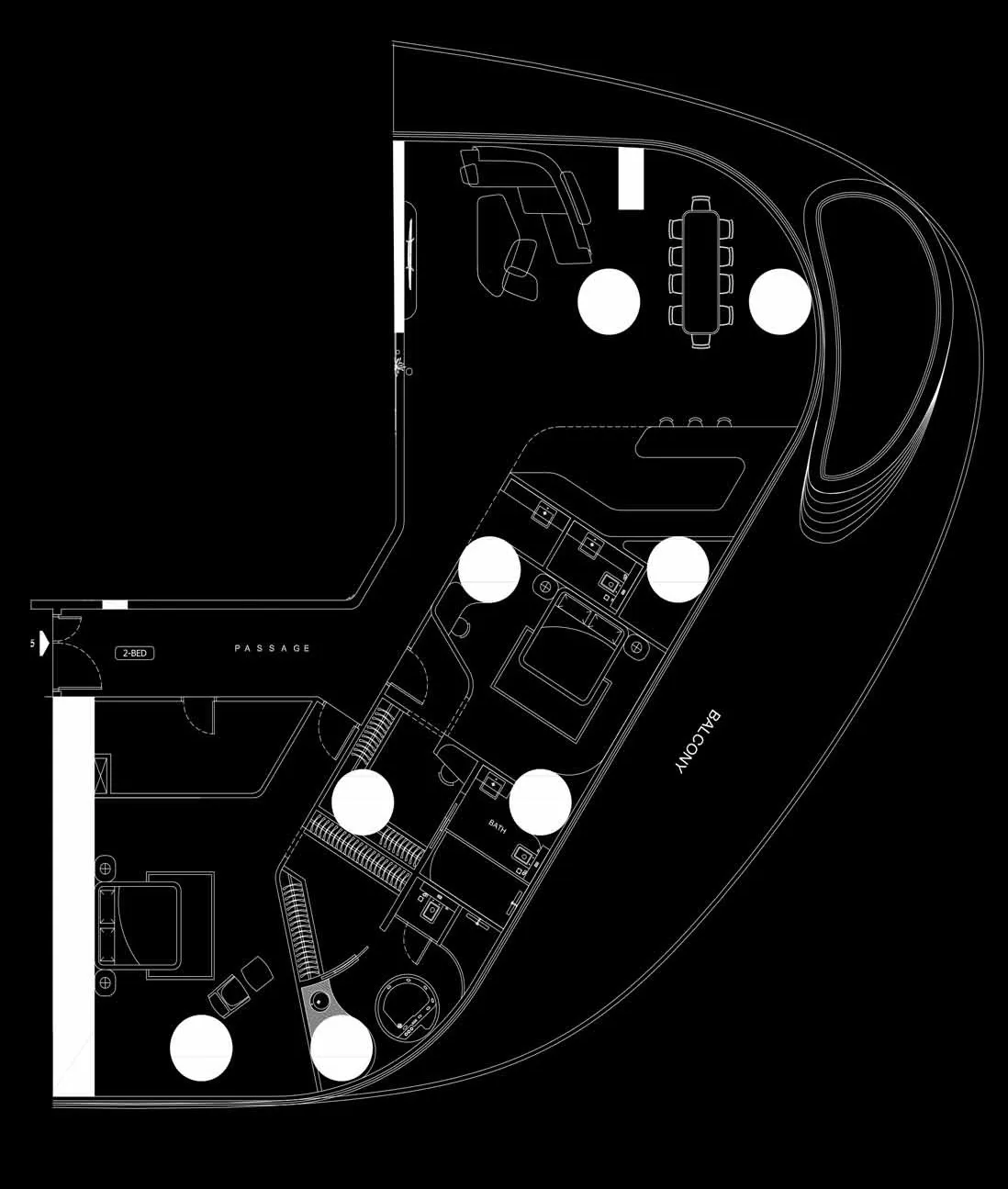 2 BR layout at Bugatti Residences by Binghatti