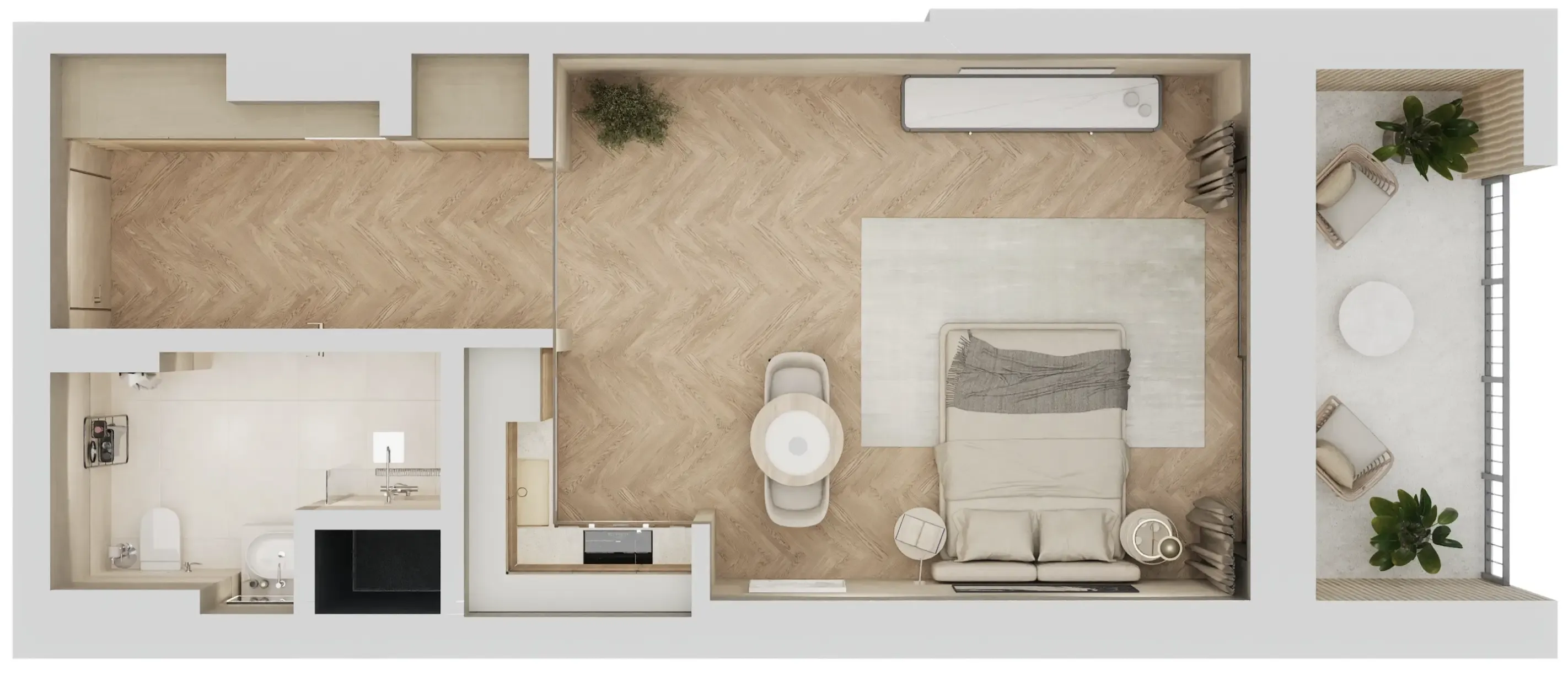 0 BR layout at Arisha Terraces