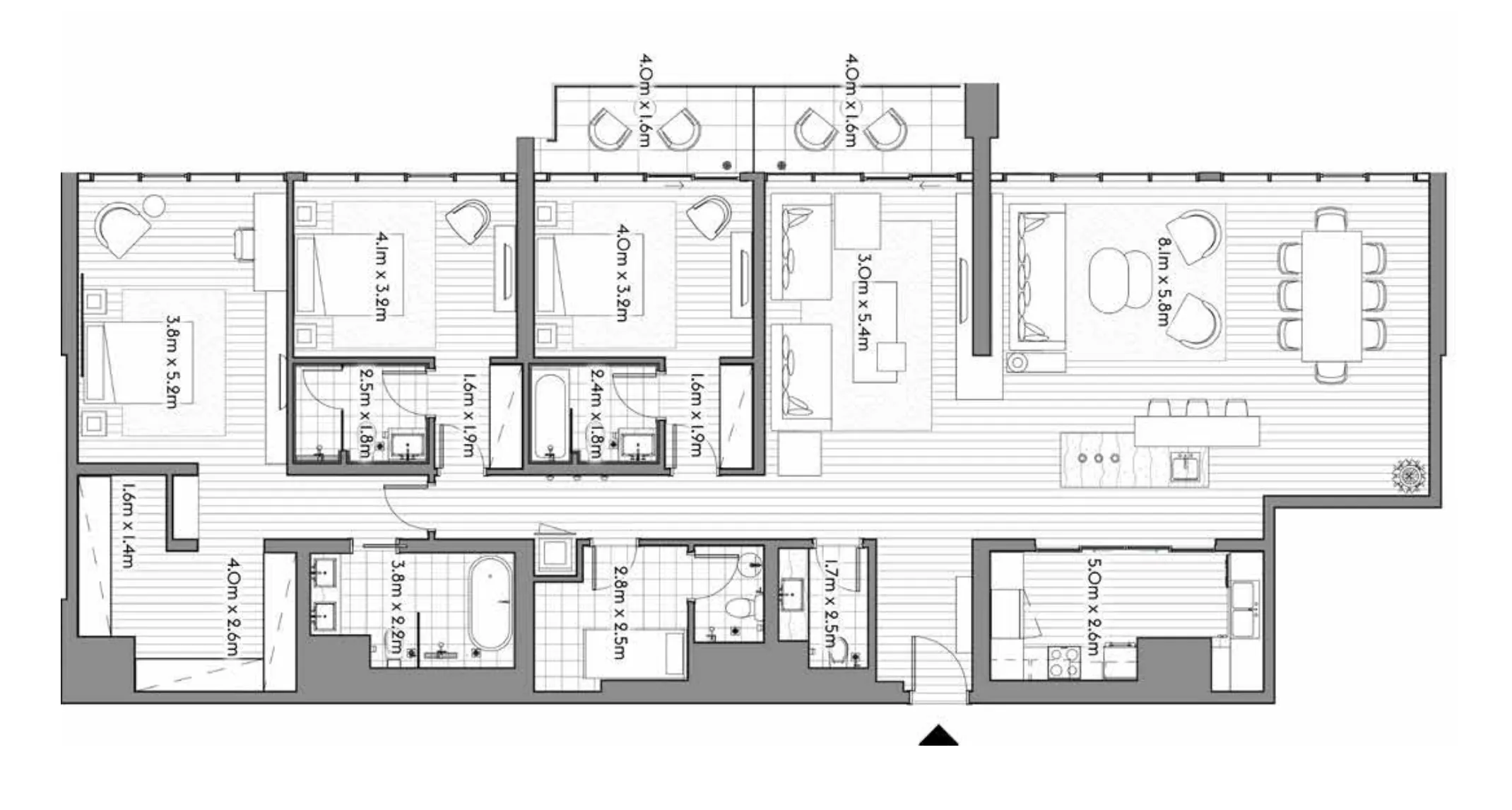 3 BR layout at Anwa