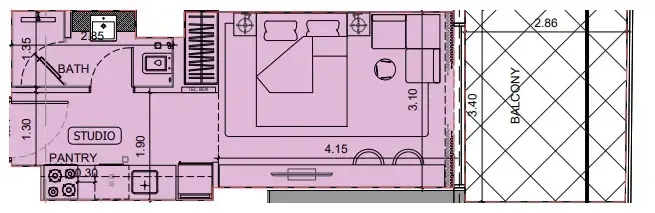 0 BR layout at Project Maybach