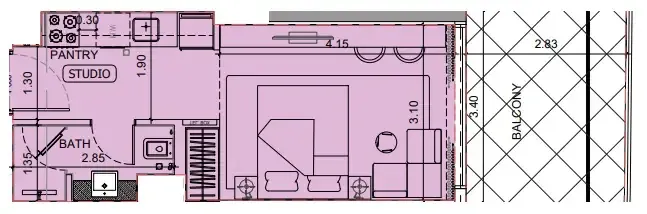 0 BR layout at Project Maybach