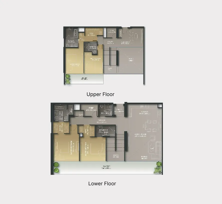 4 BR layout at Olaia Residences