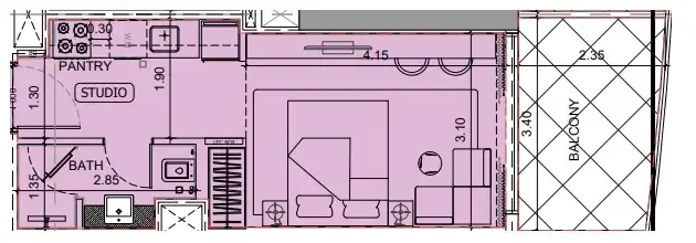 0 BR layout at Project Maybach
