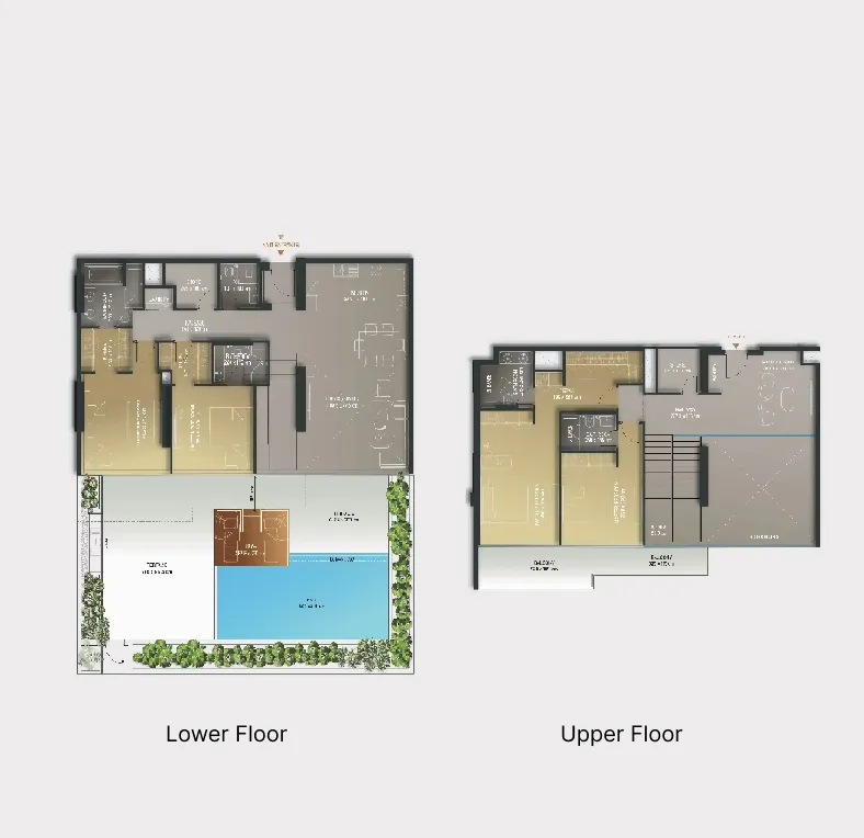 4 BR layout at Olaia Residences