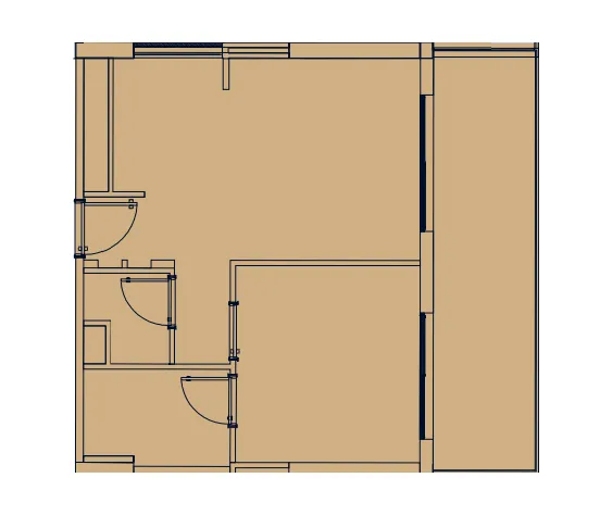 1 BR layout at Azizi Venice 