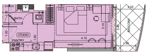 0 BR layout at Project Maybach