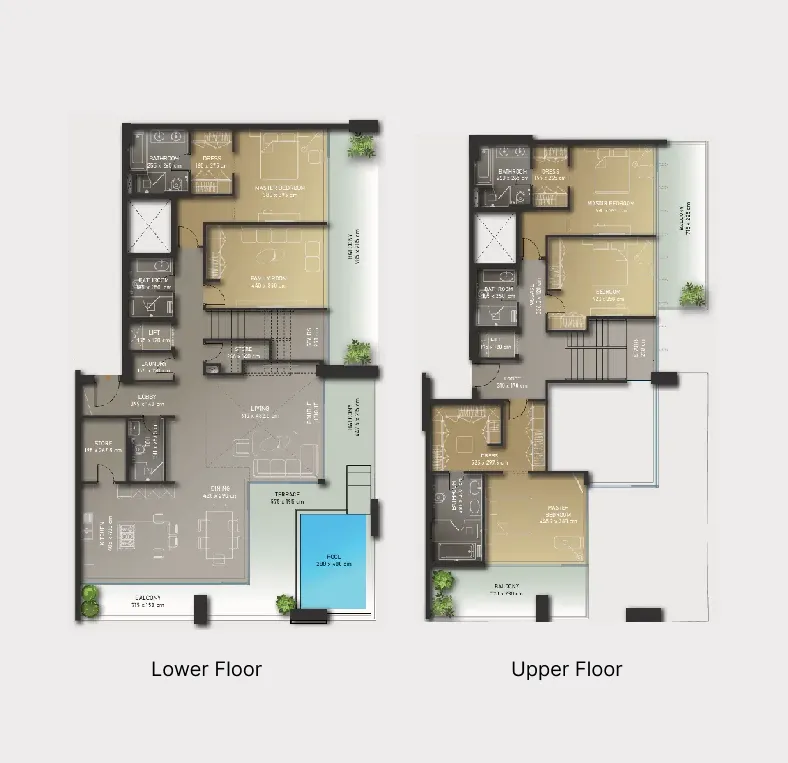 5 BR layout at Olaia Residences