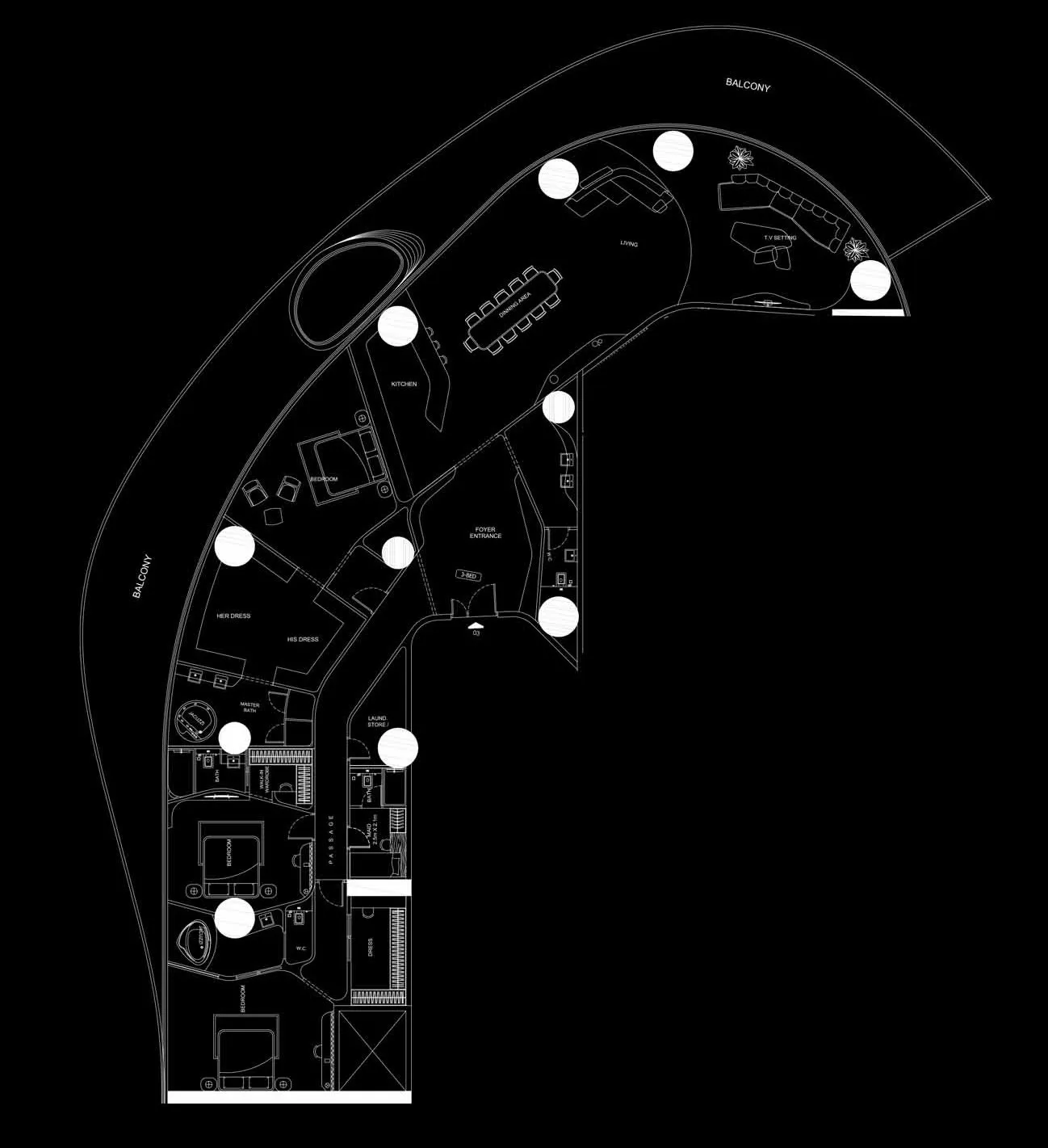3 BR layout at Bugatti Residences by Binghatti