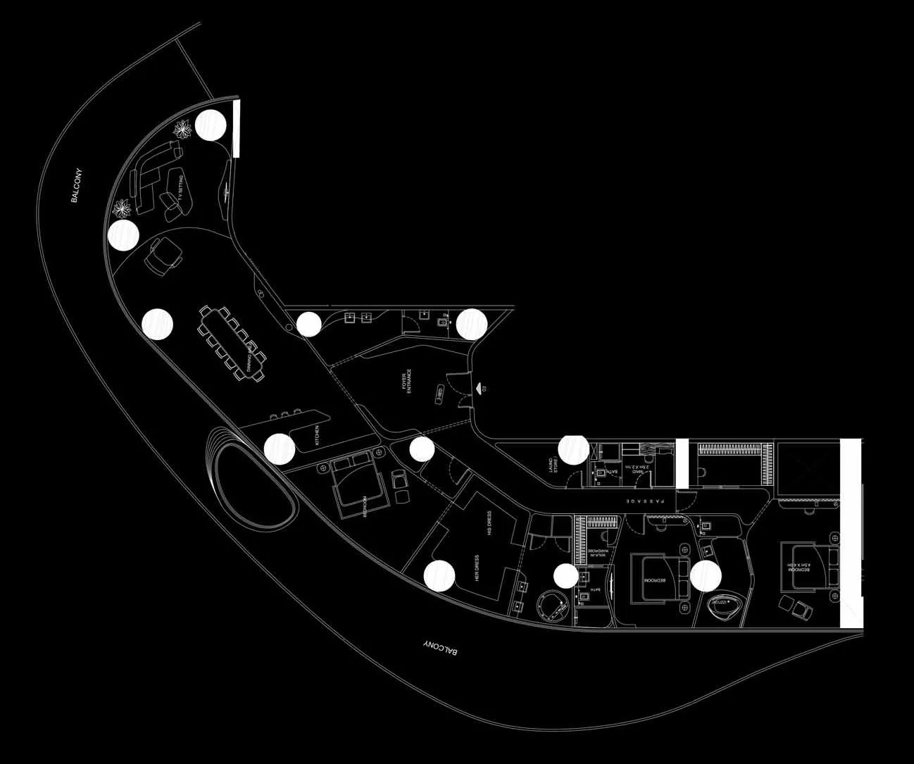 3 BR layout at Bugatti Residences by Binghatti