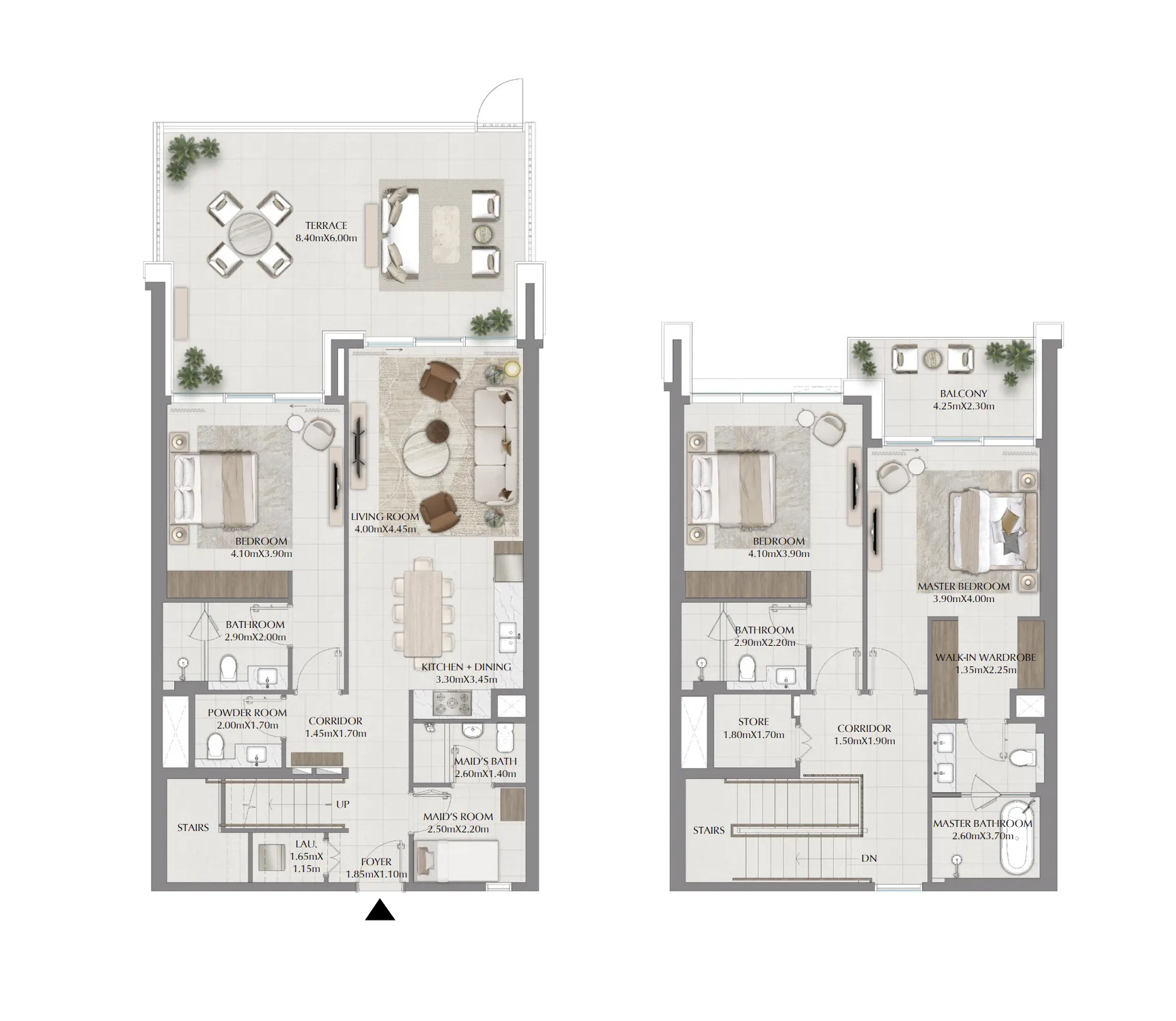 3 BR layout at Terra Gardens