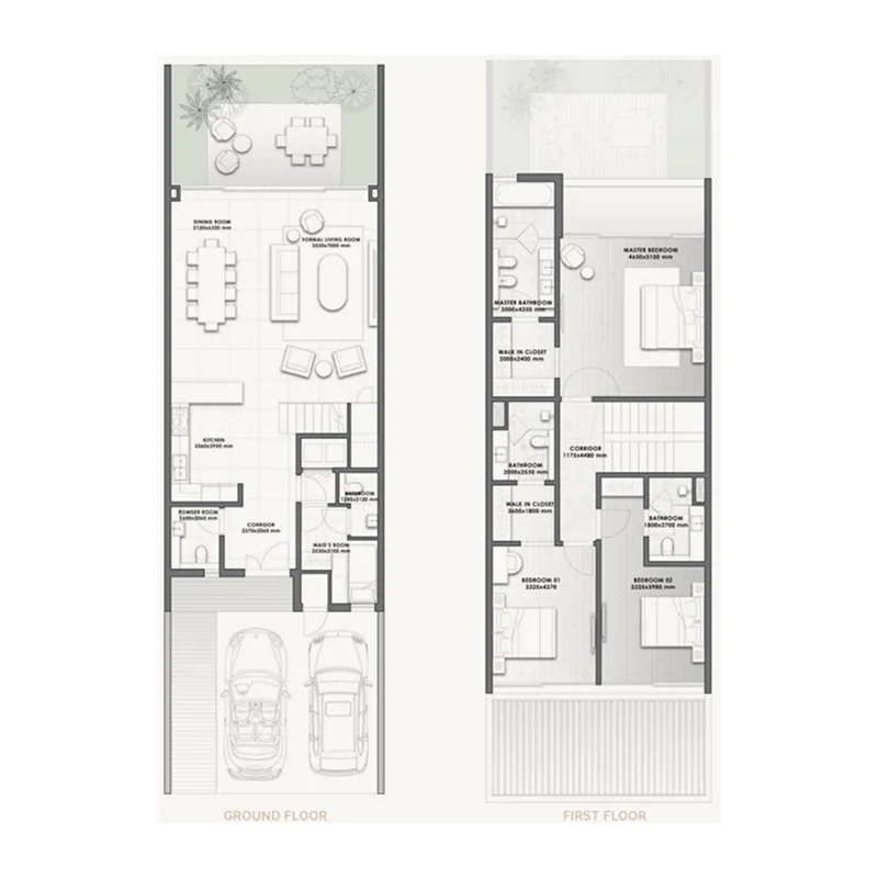AIDA by Dar Global 3 BR floor plan - Oman, Dubai - by Dar Global