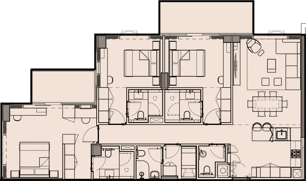 3 BR layout at Wynwood by Imtiaz