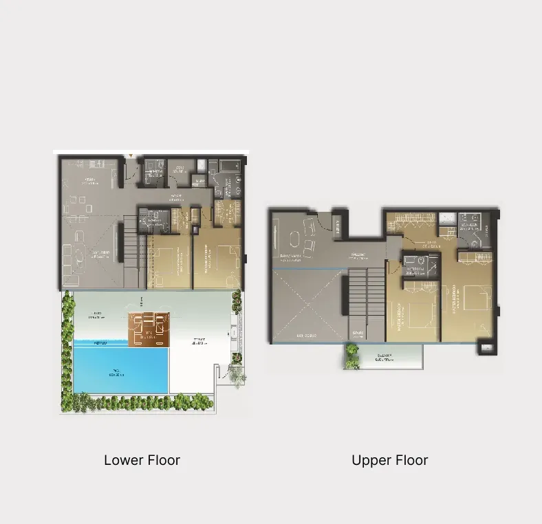 4 BR layout at Olaia Residences
