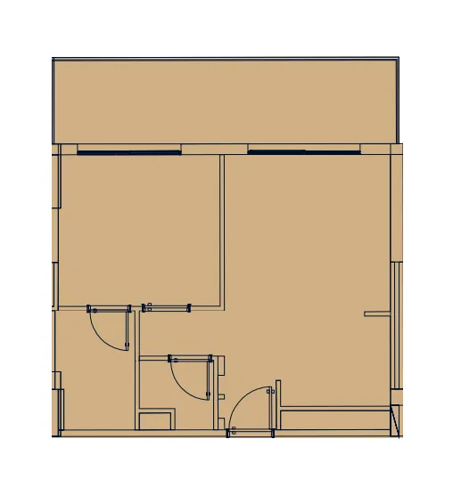 1 BR layout at Azizi Venice 