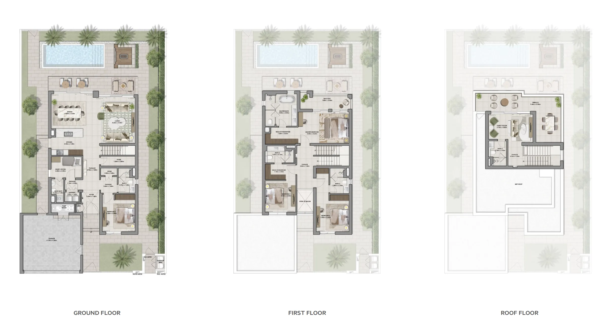 4 BR layout at Serro