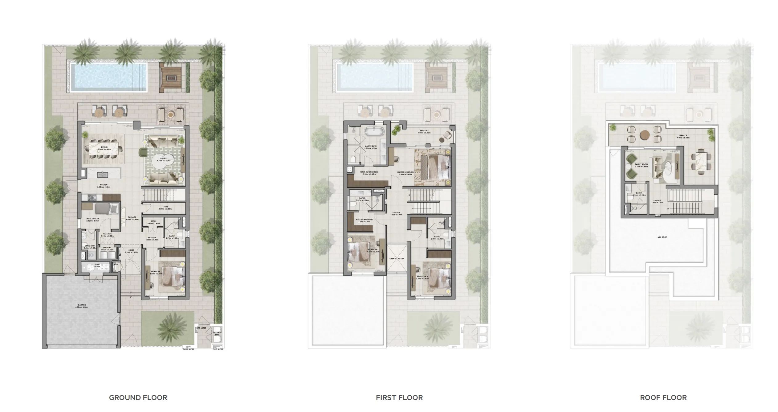 4 BR layout at Serro 2