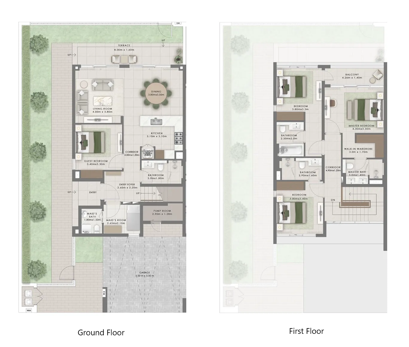 4 BR layout at Equiterra 2