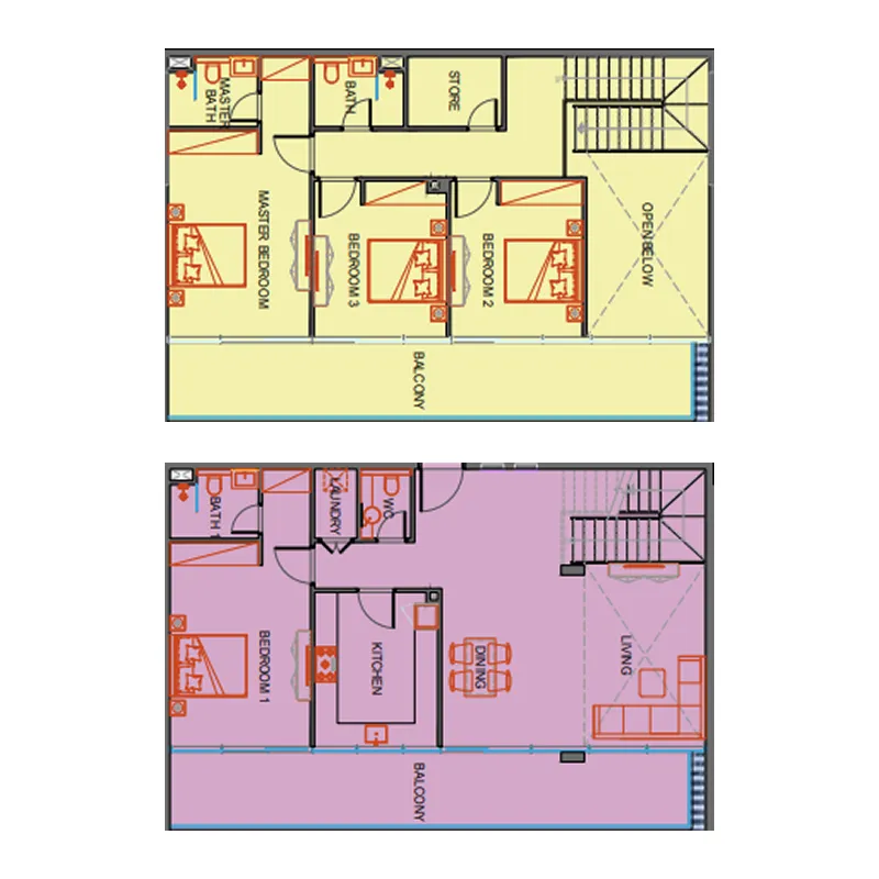 4 BR layout at SkyGate Tower