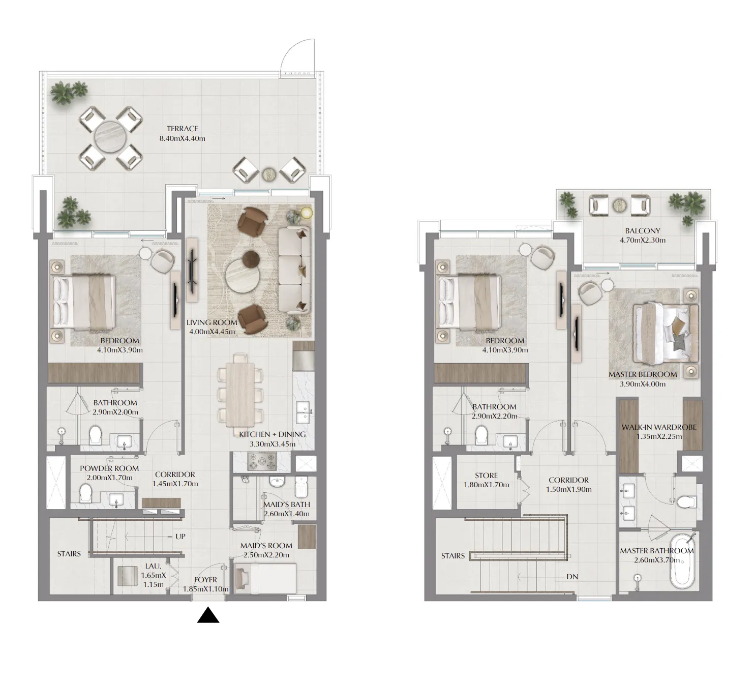 3 BR layout at Terra Gardens