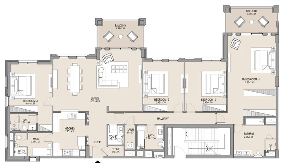 4 BR layout at MJL Lamtara