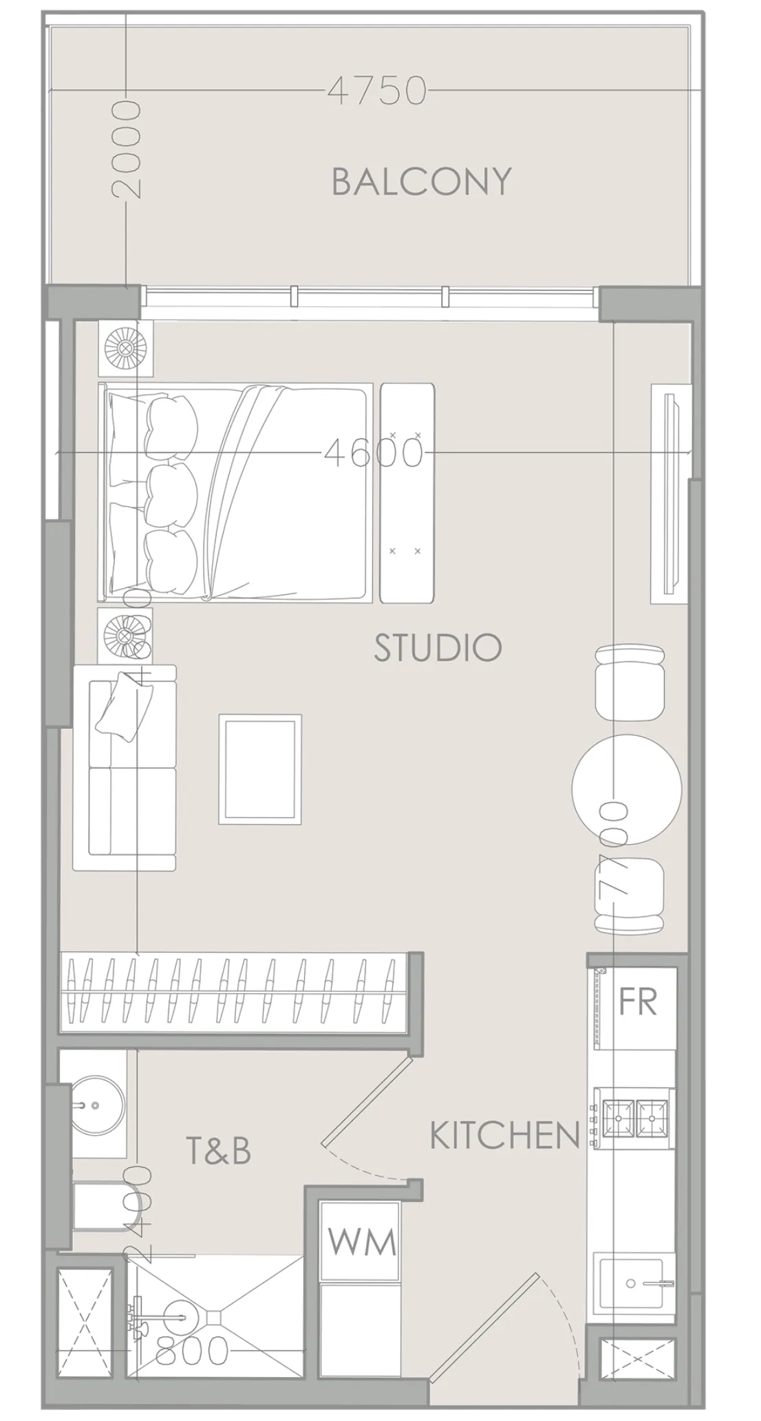 0 BR layout at IR1DIAN Park