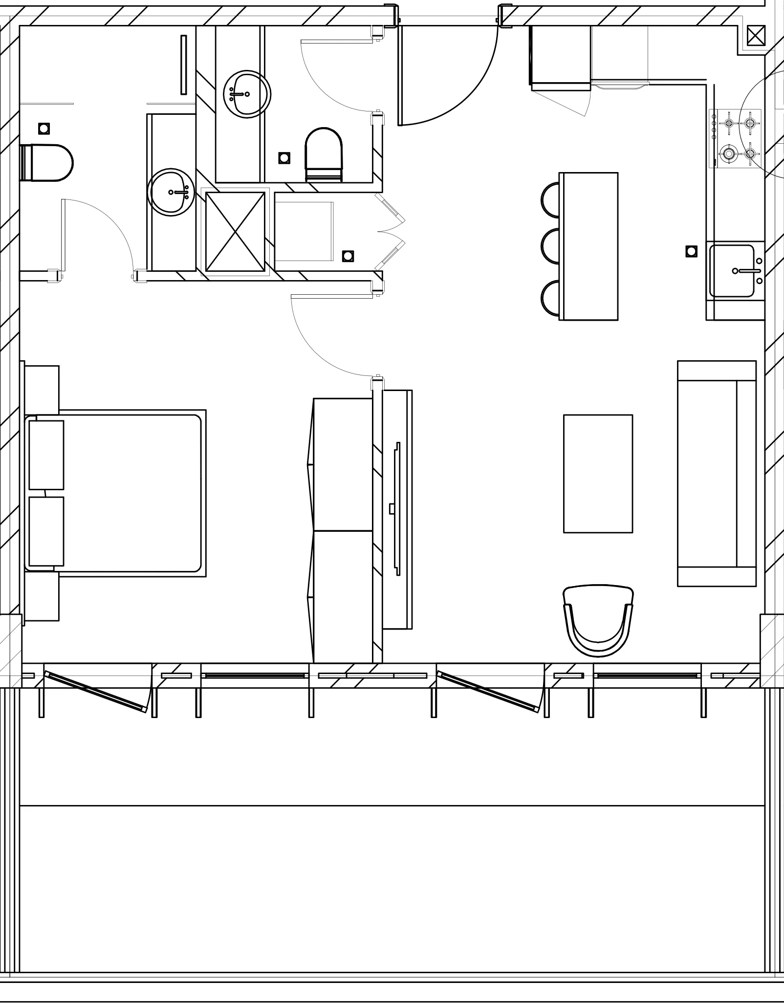 1 BR layout at Berkeley Square
