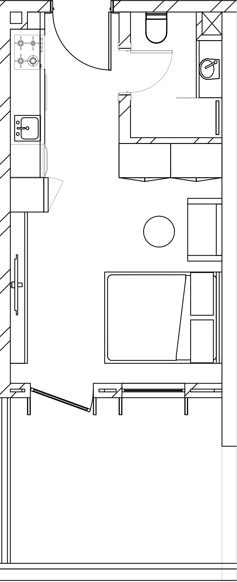0 BR layout at Berkeley Square