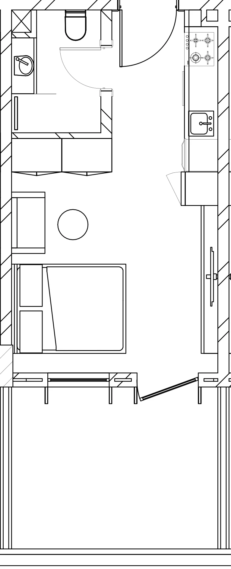 0 BR layout at Berkeley Square