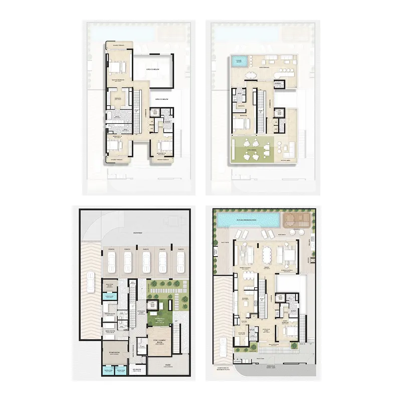 5 BR layout at Wellington Grand Villas